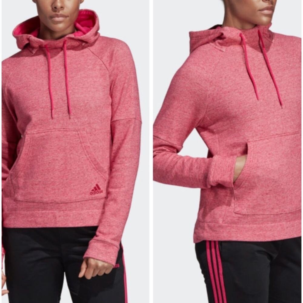 Adidas Salmon Red  Hoodie Sweatshirt Size XL